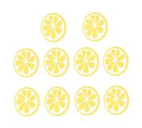 iplusmile 10 Pièces décoration en copeaux Décorer Décorations de Noël tranches dalles ornements pour des formes d'artisanat petit décor de Jaune