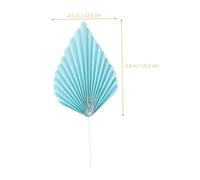 iplusmile 10 Pièces Décoration Gâteau Éventail Papier de Palmier Boho Style pour Anniversaire Décoration Cupcake Originale et Festive