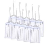 iplusmile 10 Pièces Étiquette De Bagage Transparente Enveloppe De Poignée De Bagage Étiquettes à Bagages Porte-badge Étiquettes De Bagages Claires Pvc Couverture De La Carte Phoque