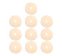 iplusmile 10 Pièces Formeur de Chignon Donut en Nylon Léger Beige, Outil de Coiffure Portable pour Cheveux Épais, pour Ballet et Voyage, Transformation Rapide en Chignon