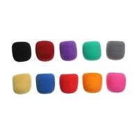 iplusmile 10 pièces Housses Microphones Mousse Vent Assorties Protègent Humidité et Salive pour Micro Main Standard Ktv Conférence Scène