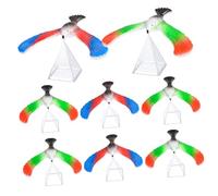 iplusmile 10 pièces Jouets Oiseaux Équilibristes Éducatifs Plastique pour Garçon Fille Apprentissage Gravité et Physique Jeu Jouets Déquilibre pour Doigts Cadeau Ludique Couleur Aléatoire