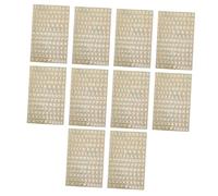 iplusmile 10 pièces Lot de Autocollants Étiquettes Alphabet Doré Stickers Adhésifs Décoratifs pour Bouteilles Huiles Essentielles Étiquettes Lettres Délicates pour Rangement et