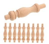 iplusmile 10 pièces Lot de Balustres Massif Non Peint avec Sculptures Romaines Élégantes Accessoires Décoratifs pour Rampe Intérieure et Projets de Bricolage pour Jardin et Décoratifs