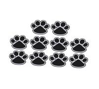 iplusmile 10 pièces Lot de Écussons Brodés Forme de Patte de Chien Autocollants pour Vêtements Sacs et Loisirs Créatifs Décorations Personnalisées et Durables