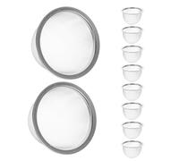 iplusmile 10 pièces Lot de Filtres à Thé Acier Inoxydable Infuseur à Mailles Fines pour Thé Vrac Passoire Filtrante pour Théière Panier Filtre Réutilisable Hauteur