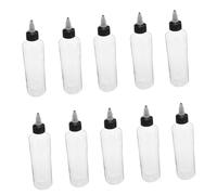 iplusmile 10 Pièces Lot de Flacons Doseurs Plastique avec Embout Fin Distributeurs Précis pour Colle Sauces Condiments et Travaux Manuels Bouteilles Souples Anti-fuite pour Usage Culinaire