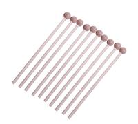 iplusmile 10 pièces Lot de Maillets Bois pour Percussion Instrument de Musique Mallets Naturels pour Batterie Xylophone et Éducation Musicale