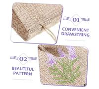 iplusmile 10 pièces Lot de Petits Sachets Toile de Jute Réutilisables avec Cordon de Serrage pour Sachets Parfumés DIY Rangement Multifonction pour Bijoux Lavande Armoires et Cadeaux