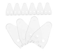 iplusmile 10 pièces Lot de supports en plastique clair pour stores fixation inférieure fiable pour stores intérieurs clips de maintien discrets et durables