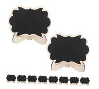 iplusmile 10 pièces Lot Mini Tableaux Ardoise Réutilisables avec Chevalet pour Étiquettes Alimentaires Buffet Décoration de Fête et Affichage Polyvalent