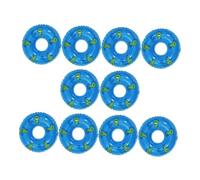 iplusmile 10 Pièces Mini Anneaux de Natation PVC Décoratifs Accessoires Miniatures pour Maison de Poupée Ornements Photo Couleur Bleue Faciles à Utiliser Ranger