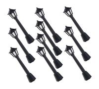iplusmile 10 Pièces Miniature Street Light Model Lamp Posts for Dollhouse Decoration Detailed Mini Lamp Posts for DIY Mini Garden and Architectural Simulation Lighting