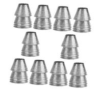 iplusmile 10 Pièces Outil de Coin Circulaire Coupe Cales Scission Remplacement Petit fendeuse de Bois de Chauffage Outils de fractionnement du Bois Coin pour Marteau Le Fer