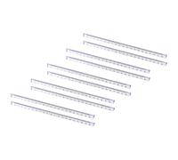 iplusmile 10 Pièces Règle Graduée Pédagogique Triangulaire Transparente | Outil de Mesure Précis, Chiffres Lisibles et Usage Rapide, pour Écoles et Ateliers, Format Léger