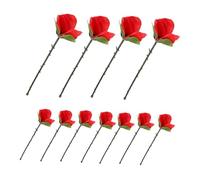 iplusmile 10 pièces Rose Pliable Accessoire Pliant pour Tours de Scène Illusions de Fleurs pour Spectacles Bars Fêtes Rue et Performances à Domicile