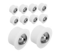 iplusmile 10 Pièces Small Roller Wheels Stainless Steel Ball Casters Lightweight Transfer Bearings For Furniture Appliances And Industrial Tools