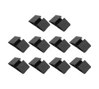 iplusmile 10 Pièces Stabilisateur de Porte pour Chien en Abs Noir Base Triangulaire Robuste, Support pour Clôture D'isolation et Enclos Extérieur pour Animaux