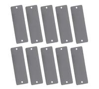 iplusmile 10 Pièces Stainless Steel Tags Blanks Rectangle Metal Engraving Plates With Holes Name Signs For Outdoor Luggage Pet Id And Craft Projects