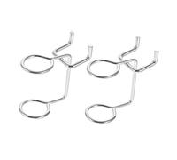 iplusmile 10 pièces Support Outils Multi Lot de Crochets Double Anneau pour Organisateur de Mur Perforé Accessoires de Rangement pour Garage et Atelier