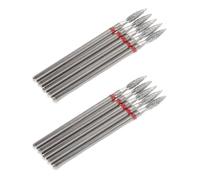 iplusmile 10 Pièces Têtes de Meulage en Diamant pour Gravure Précise et Ponçage, Accessoires en Alliage Argenté pour Artistes Céramistes et Projets DIY Créatifs