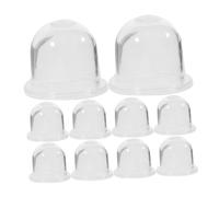 iplusmile 10 pièces Transparent Oil Cups For Lawn Mower Carburetor Durable Plastic Replacement Pump Oil Bulbs For Trimmer And Chainsaw Accessories Easy To Install And Portable