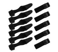 iplusmile 10 Pièces Trousse de Protection Noire pour Canne à Pêche Manchon Élastique et Bande de Fixation, Facile à Utiliser pour Protéger Délicatement Les Pointes Lors Pêche en Extérieur