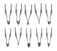 iplusmile 10 Pointes de Pyrogravure Haute Impédance pour Pyrograveur Kit Professionnel 10 Pièces en Métal Résistant à la Chaleur Embouts Précis pour Pyrogravure sur Bois Accessoires pour