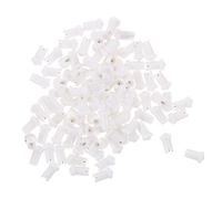 iplusmile 100 Aiguilles Anti-blocage pour Flacons de Colle à Cils, Plastique Blanc, Petit Format, Accessoires pour Extensions de Cils, Usage Professionnel et Maquillage Quotidien