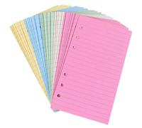 iplusmile 100 Feuilles Papier de Recharge A5 à 6 Trous pour Cahier à Lignes, 100 Pièces pour Bureau ou École, Papier Lisse pour Organiser Vos Plans