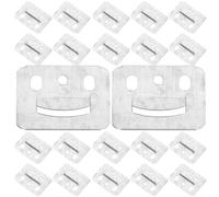 iplusmile 100 Pièces Clips de Fixation Galvanisés pour Panneau Mural, Boucle Suspendre à Verrouillage, Zinc et Fer, Installation Facile, pour Panneaux Muraux Intégrés et Lambris, Lot de 100