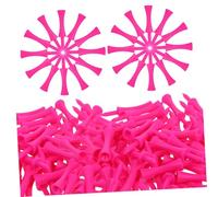 iplusmile 100 pièces Golf Tees Unbreakable Plastic Adjustable Tees for Driving Range Training Mats Lightweight Accessories for Women Men