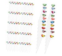 iplusmile 100 Pièces Metal Butterfly Garden Stakes for Outdoor Indoor Decoration Versatile Art Ornaments for Flower Beds Patios and Party Settings
