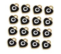 iplusmile 100 pièces Pendentifs Alliage Forme Coeur avec Lettre DIY Bijoux Bricolage Accessoires pour Colliers Bracelets Création Bijoux Fantaisie