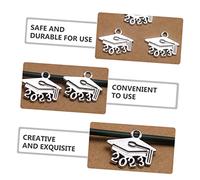 iplusmile 100 pièces Pendentifs Doctorat pour Bijoux DIY Bracelets Colliers Boucles Doreilles Porte Clés Accessoires de Fête Diplômés