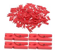 iplusmile 100 Pièces Pince à Linge Bois Naturel pour Photos Peintures Et Œuvres d'art Robuste Et Résistante Rouille pour Projets Artistiques Et Décorations