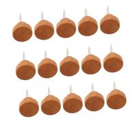 iplusmile 100 pièces Punaises Tête Plate Bois pour Photos Épingles Murales Décoratives pour Tableau de Liège Punaise Bois Résistante pour Accrochage et Projets DIY