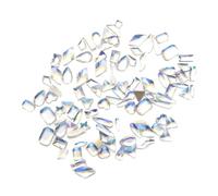 iplusmile 100 pièces Rhinestones Nail Stickers Manicure Charm DIY Nail Art Decorations Mixed Shapes Moonlight For Home And Professional Use