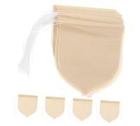 iplusmile 100 pièces Sachets Filtre Thé Jetables Papier Non Blanchi Sacs à Thé à Cordon de Serrage Infuseur pour Café Épices