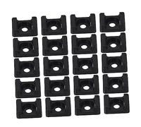 iplusmile 100 pièces Supports de Câbles Auto Adhésifs Organisateur de Câbles Nylon de Type Saddle Fixation Durable et Pratique pour Bureau et Électroniques pour Gestion des