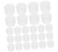 iplusmile 100 Pièces Tuyau Couvercle de Fermeture d'extrémité Bouchon de Remplacement Bouchon de Bouteille PE White