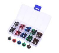 iplusmile 100 Pièces Yeux de Sécurité Colorés Spirale pour Jouets Crochet et Peluches Accessoires Plastique Résistant pour DIY Marionnettes et Animaux Peluche
