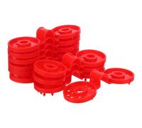 iplusmile 100 Pinces de Fixation Rouges pour Toile D'ombrage en Plastique Résistantes aux UV, Clips Pare-Soleil pour Filet D'ombrage, Kit 100 Pièces, Adaptées pour Jardin, Parasol