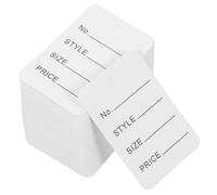 iplusmile 1000 pièces Étiquettes Prix Blanches Suspendues Papier pour Vêtements et Bijoux Petites Étiquettes de Marquage Pratiques pour Boutique Lot et Facile à Écrire