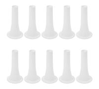 iplusmile 10pcs Entonnoir à Saucisses Manuel, Garniture à Saucisse, Abs Blanc, Ergonomique, Solide et Facile à Nettoyer, pour Saucisses de Mouton Porc, Usage la Cuisine, Chef et Cuisinier