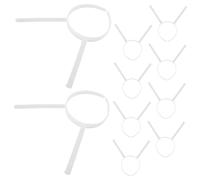 iplusmile 10pièces Bandeau Plastique Vierge Cadre Non Peint Pour Cheveux Longs Base De Sérigraphie Accessoire De Bricolage Projet Artisanat