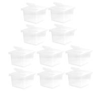 iplusmile 10Pièces Boîte de Reptiles Transparente avec Ventilation Boîte Observation pour Reptiles et Insectes pour Terrarium et Habitat de Petits Animaux