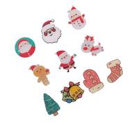 iplusmile 10pièces Broches à Motifs de Dessins Animés Épingles à Bijoux de Poitrine Jolie Broche Cadeau de Noël Articles de Fête Styles Assortis pour Sac Toile Sac à Dos ou Style Aléatoire