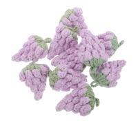 iplusmile 10pièces Lot de Pendentifs Crochetés Forme De Raisin Breloques Fil De Fruits pour Décoration De Et Porte-clés Kit De Bricolage Amigurumi