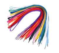 iplusmile 12 paires Lot Lacets Plats Colorés pour Chaussures Sport Sneakers et Patins Polyester Nylon Assortiment